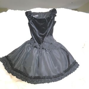 Black Velour Formal dress